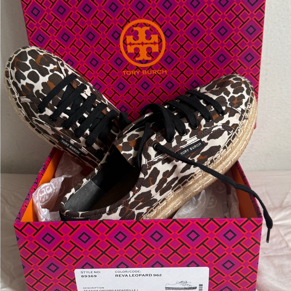 Tory Burch Leopard Print Espadrilles🐆